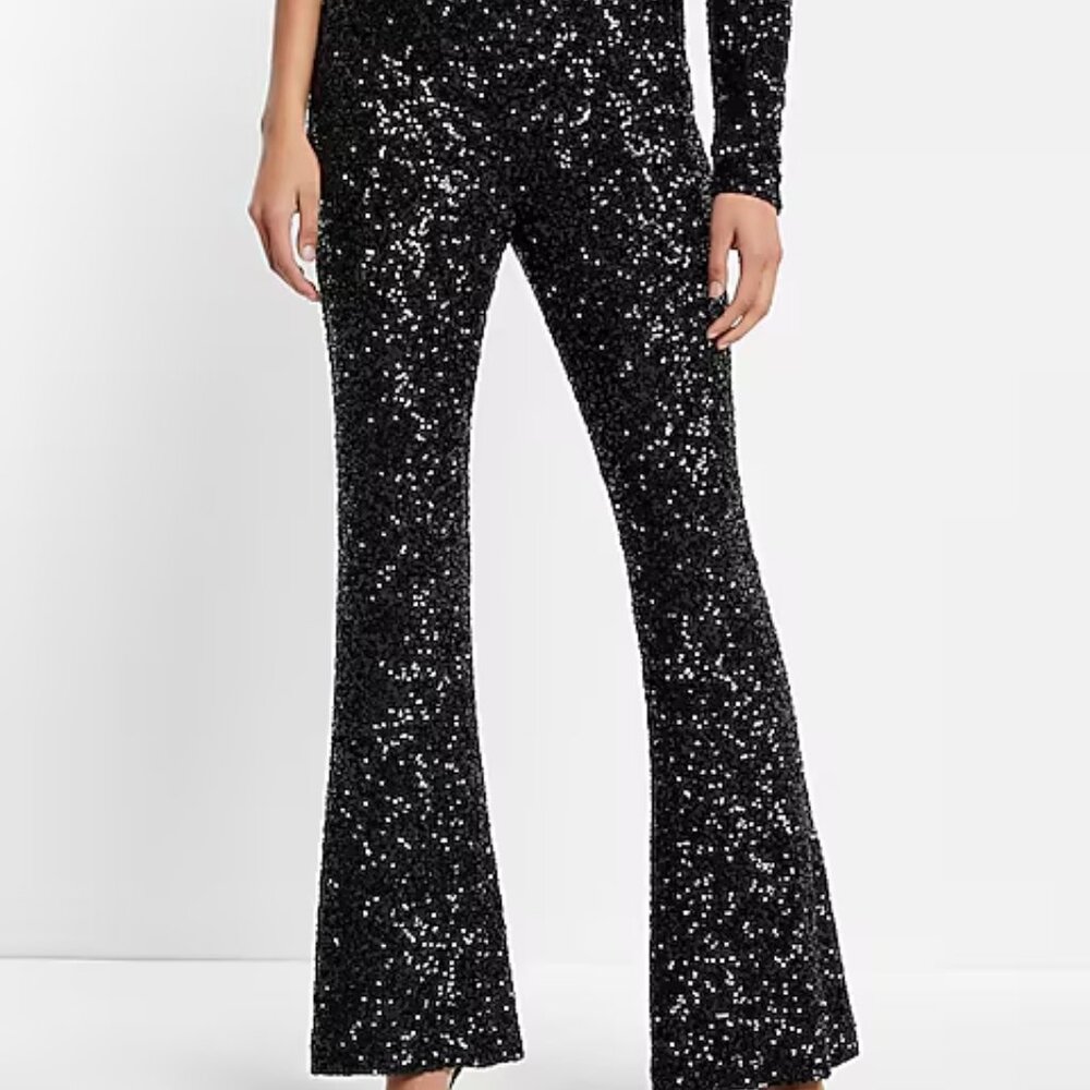 Express Pull On Sequin Pants - NWT - Size XL